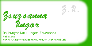 zsuzsanna ungor business card
